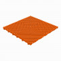 Balkontegel kunststof-open structuur-ronde ribben-Kleur: oranje
