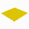 Balkontegel kunststof-open structuur-ronde ribben-Kleur: geel