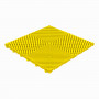 Balkontegel kunststof-open structuur-vlakke ribben-Kleur: geel