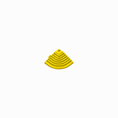 Afwerkrand-hoekstuk geel